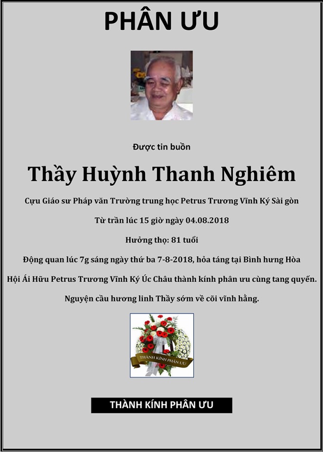 Phan Uu - GS Huynh Thanh Nghiem